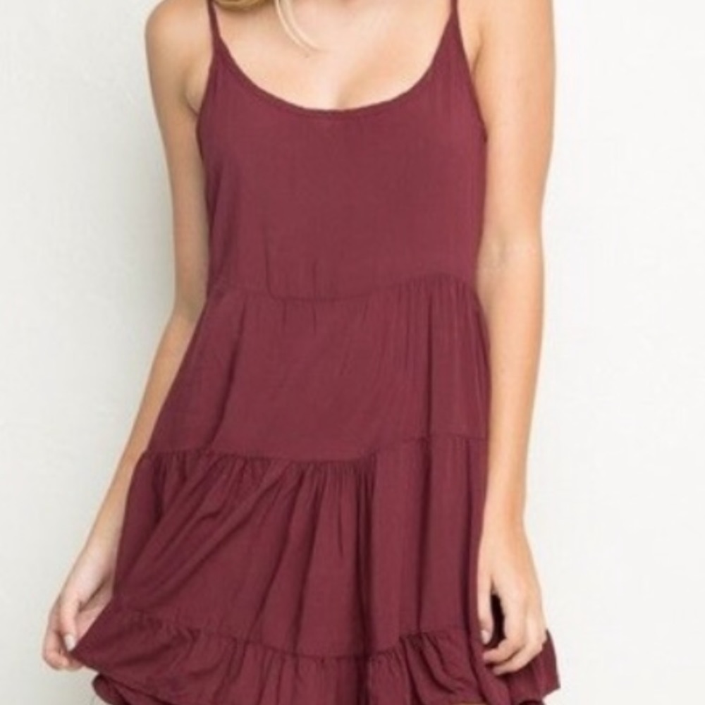 Brandy Melville Maroon Dress